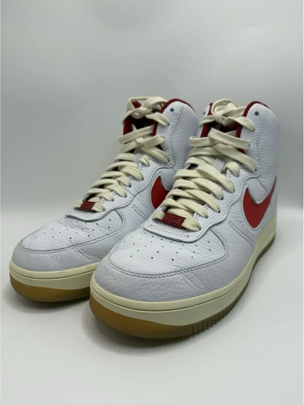 Nike Air Force 1 High Retro Sculpt Summit White Red DC3590 100 Size Womens 9